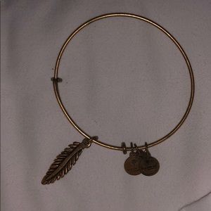 Gold Alex and ani bracelet